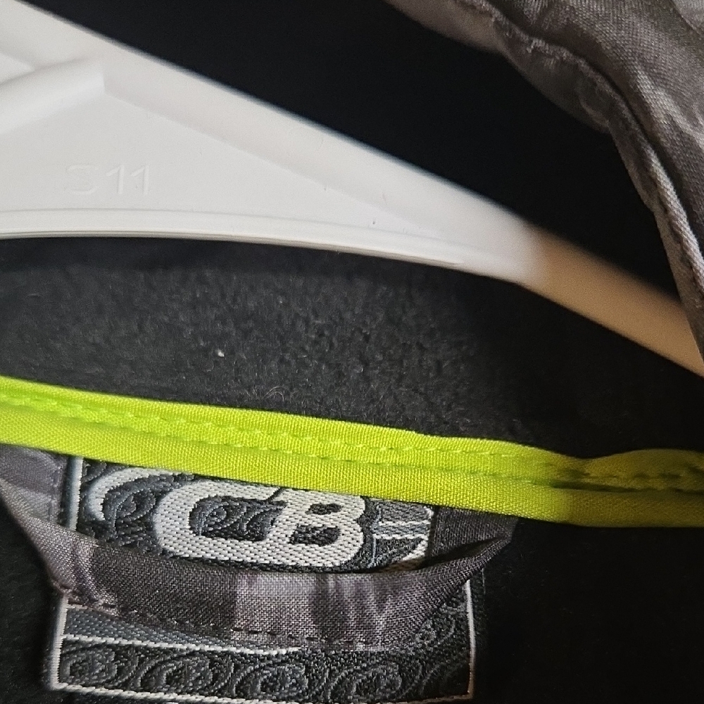 CB Casual Gray and Neon Green Ski Jacket